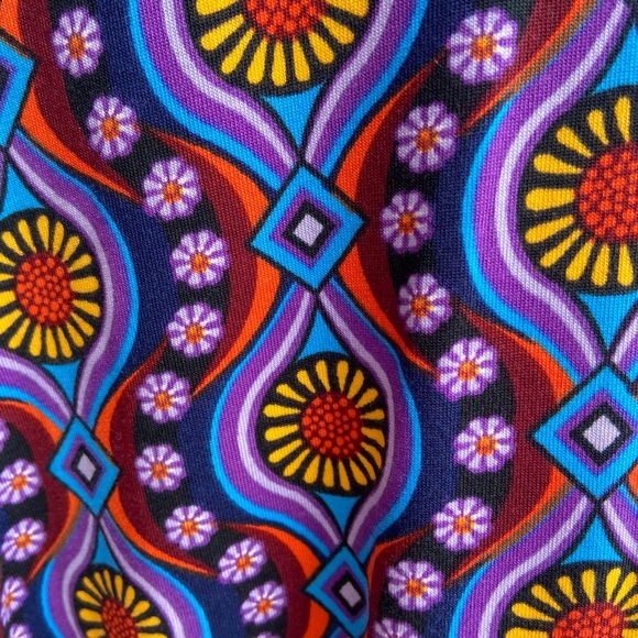 Medium lularoe gorgeous print maxi/ strapless sundress - Picture 3 of 3